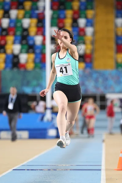 トゥルクセル トルコ U20 屋内陸上競技選手権大会 — ストック写真