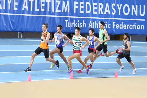 Turkcell 土耳其 U20 室内田径锦标赛 — 图库照片