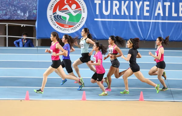 Turkcell Türk U20 kapalı Atletizm Şampiyonası — Stok fotoğraf