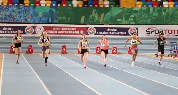 Campeonato Turco de Atletismo Indoor do Turkcell U20 — Fotografia de Stock