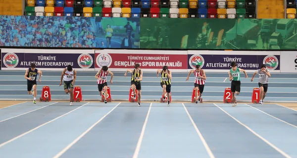 터키 터키 U20 실내 육상 선수권 대회 — 스톡 사진