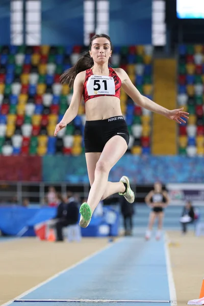 トゥルクセル トルコ U20 屋内陸上競技選手権大会 — ストック写真