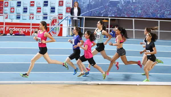 Turkcell Türk U20 kapalı Atletizm Şampiyonası — Stok fotoğraf