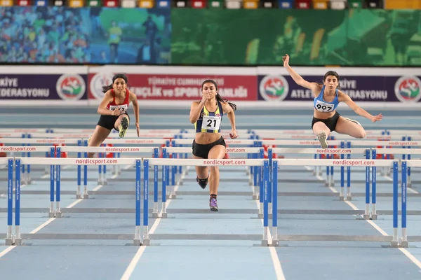 Turkcell Türk U20 kapalı Atletizm Şampiyonası — Stok fotoğraf