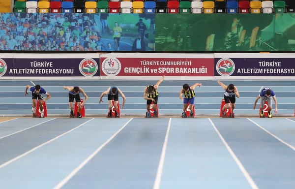 터키 터키 U20 실내 육상 선수권 대회 — 스톡 사진
