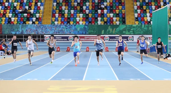 Championnats turcs d'athlétisme intérieur des moins de 20 ans Turkcell — Photo