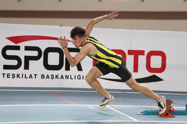 トゥルクセル トルコ U20 屋内陸上競技選手権大会 — ストック写真