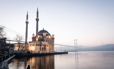 Buyuk Mecidiye Mosque in Ortakoy District, Istanbul, Turkey