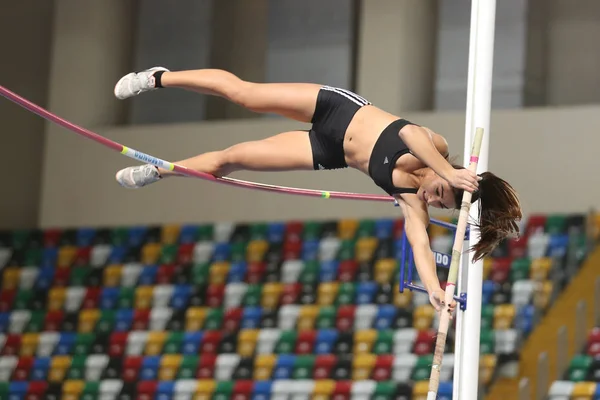 Tureckiej Federacji lekkiej atletyki próg olimpijski kryty konkurencji — Zdjęcie stockowe