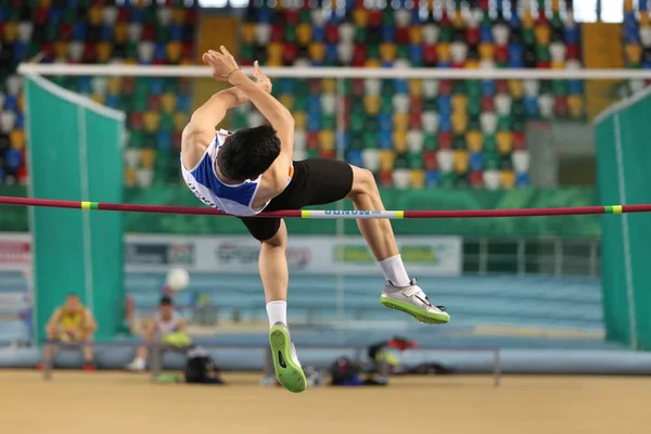 Turkiska Athletic Federation Olympic tröskel inomhustävlingen — Stockfoto