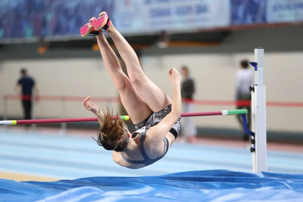 Türkischer Leichtathletikverband olympischer Schwellenhallenwettbewerb — Stockfoto