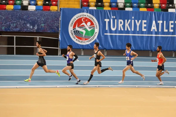 Turkish Athletic Federation Olympic Threshold Indoor Competition — Stock Photo, Image