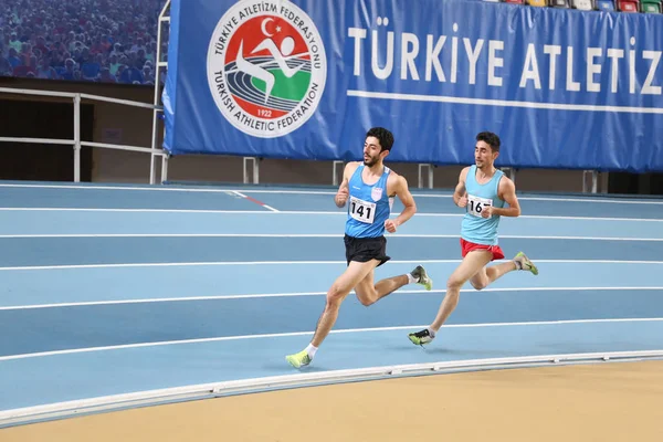 Turkish Athletic Federation Olympic Threshold Indoor Competition — Stock Photo, Image