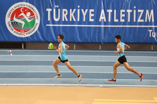 Türkiye Atletizm Federasyonu Olimpiyat eşik kapalı rekabet — Stok fotoğraf