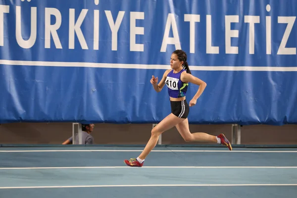 Turkish Athletic Federation Olympic Threshold Indoor Competition — Stock Photo, Image