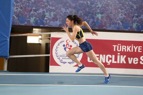 Türkischer Leichtathletikverband olympischer Schwellenhallenwettbewerb — Stockfoto