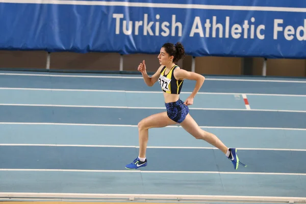 Federação Atlética Turca Limiar Olímpico Competição Interior — Fotografia de Stock