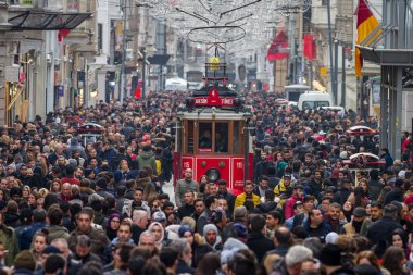 Özellikle Istiklal Caddesi Istanbul City, Türkiye'de