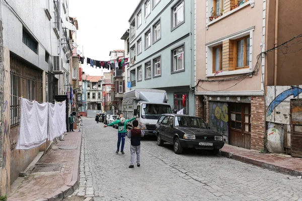 Old Houses in Fener District, Istanbul, Turkey — Stock Photo, Image