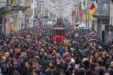 Özellikle Istiklal Caddesi Istanbul City, Türkiye'de