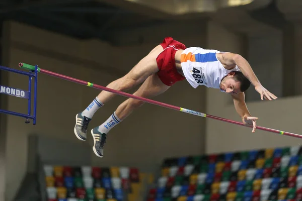 Tureckiej Federacji lekkiej atletyki próg olimpijski kryty konkurencji — Zdjęcie stockowe