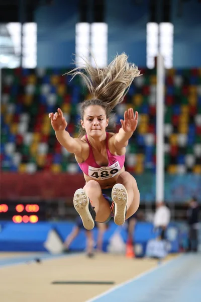 Turkish Athletic Federation Olympic Threshold Indoor Competition — Stock Photo, Image