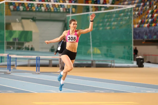 Türkiye Atletizm Federasyonu Olimpiyat eşik kapalı rekabet — Stok fotoğraf