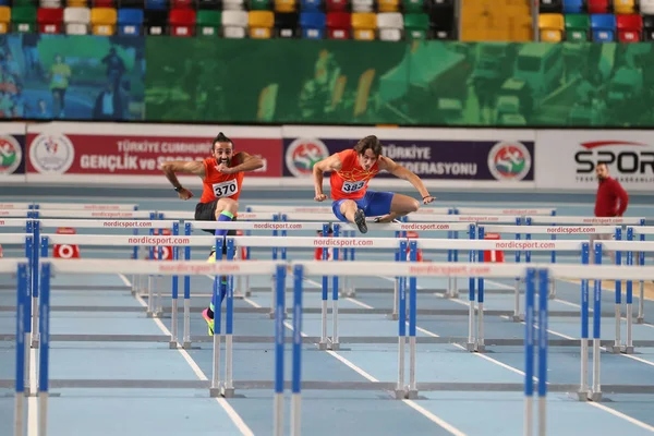 Türkiye Atletizm Federasyonu Olimpiyat eşik kapalı rekabet — Stok fotoğraf