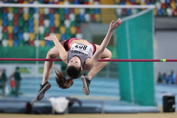 Tureckiej Federacji lekkiej atletyki próg olimpijski kryty konkurencji — Zdjęcie stockowe