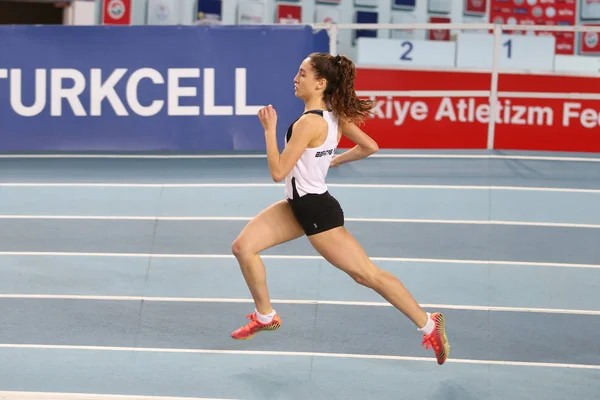 Turkish Athletic Federation Olympic Threshold Indoor Competition — Stock Photo, Image