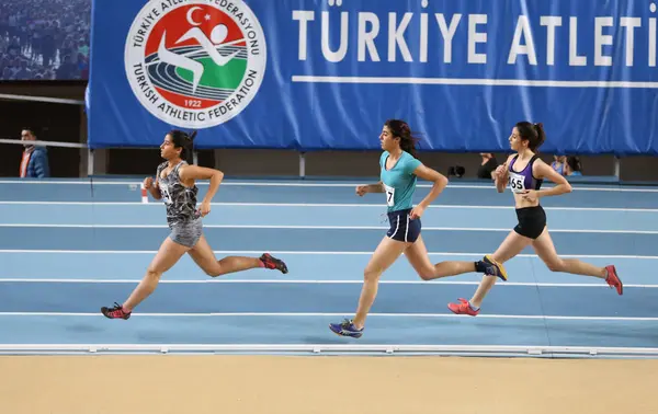 Federación Turca de Atletismo Umbral Olímpico Competencia Interior — Foto de Stock
