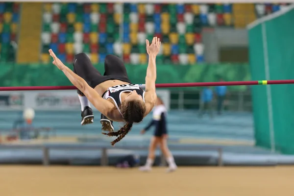 Turkiska Athletic Federation Olympic tröskel inomhustävlingen — Stockfoto