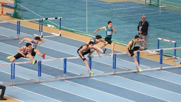 Turkish Athletic Federation Olympic Threshold Indoor Competition — Stock Photo, Image