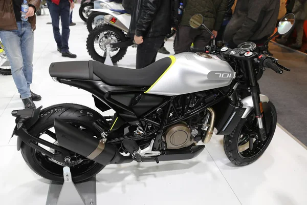 Istanbul Turquia Fevereiro 2018 Husqvarna 701 Exposição Motobike Istambul Centro — Fotografia de Stock