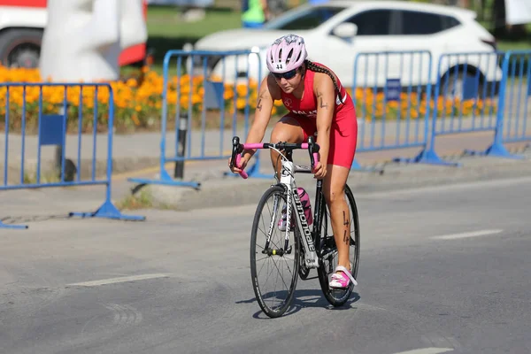 Mistrzostwa Stambułu w Etu Triathlon Balkan — Zdjęcie stockowe