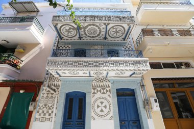 Pyrgi, Chios Adası, Yunanistan 'da Geleneksel Ev