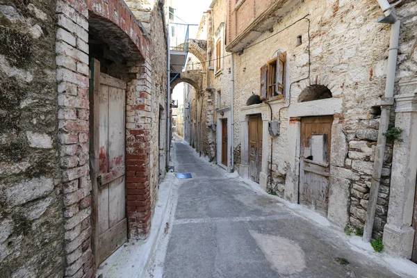 Rua tradicional em Pyrgi, Ilha de Chios, Grécia — Fotografia de Stock