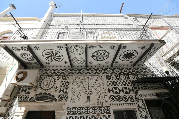 Traditional House in Pyrgi, Chios Island, Greece — Stock Photo, Image