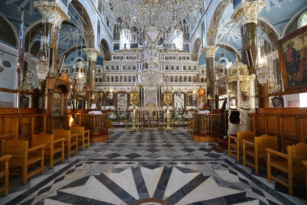 Kirche des Taxiarchis in Mesta, Insel Chios, Griechenland — Stockfoto