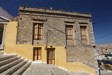 Yunanistan 'ın Symi Adası' ndaki Ev