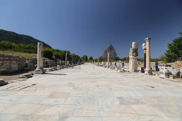 Arcadian Street in Ephesus Ancient City, Izmir, Turquia — Fotografia de Stock