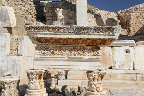 고대 에베소 , 터어 키 의 이즈미 르 — 스톡 사진
