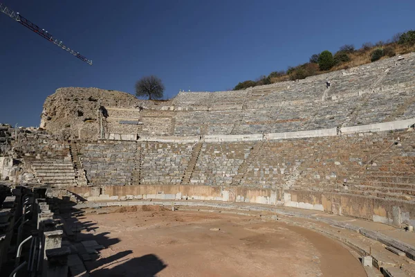 Μεγάλο Θέατρο της Αρχαίας Πόλης της Εφέσου, Σμύρνη, Τουρκία — Φωτογραφία Αρχείου