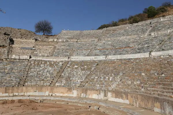 Grand Theater of Efesus Ancient City, Izmir, Turkiet — Stockfoto