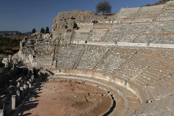 Μεγάλο Θέατρο της Αρχαίας Πόλης της Εφέσου, Σμύρνη, Τουρκία — Φωτογραφία Αρχείου