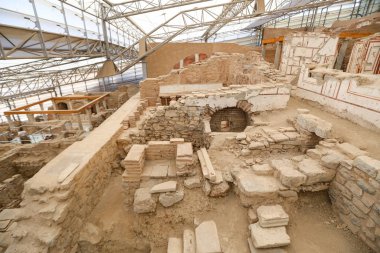 Teras evlerde Efes Antik Kenti, Izmir, Türkiye