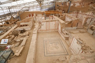 Teras evlerde Efes Antik Kenti, Izmir, Türkiye