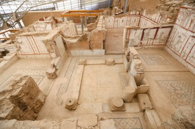 Teras evlerde Efes Antik Kenti, Izmir, Türkiye