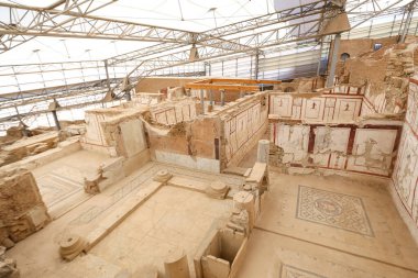 Teras evlerde Efes Antik Kenti, Izmir, Türkiye