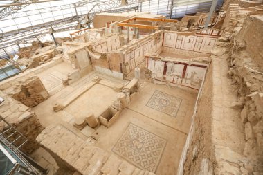 Teras evlerde Efes Antik Kenti, Izmir, Türkiye